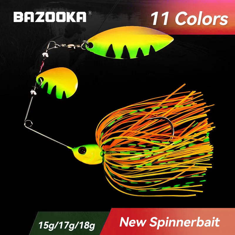 Fishing Lure Buzzbait - Bazooka 15g 18g Spinnerbait Angelköder Drahtköder