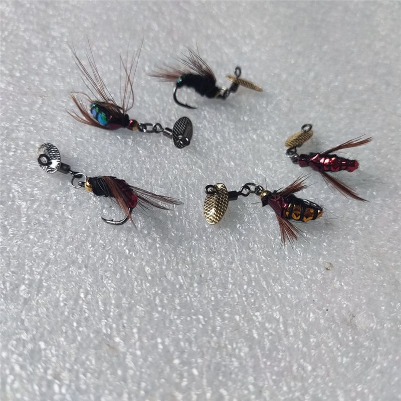 Fishing Lure Accessories - T34C Pailletten-Köder Kunstfliegen-Haken Mikro-Objekt Angelset Insekten-Haken