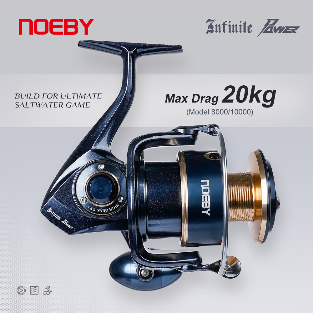 Daiwa Reel Bg - NOEBY Infinite Power Salzwasser-Spinnrolle 5000H-10000H Vollmetall-Aluminiumgehäuse