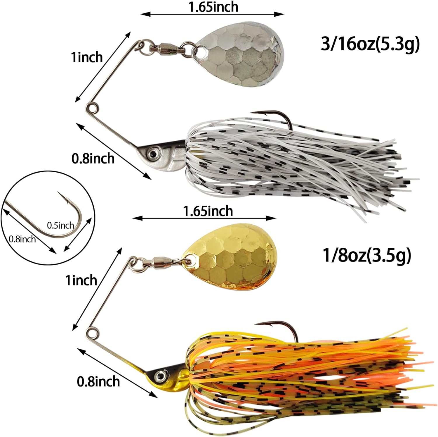 Eupheng Spinner Köder Löffel D – Fishing Lure Spinnerbait Bewertung und Preis