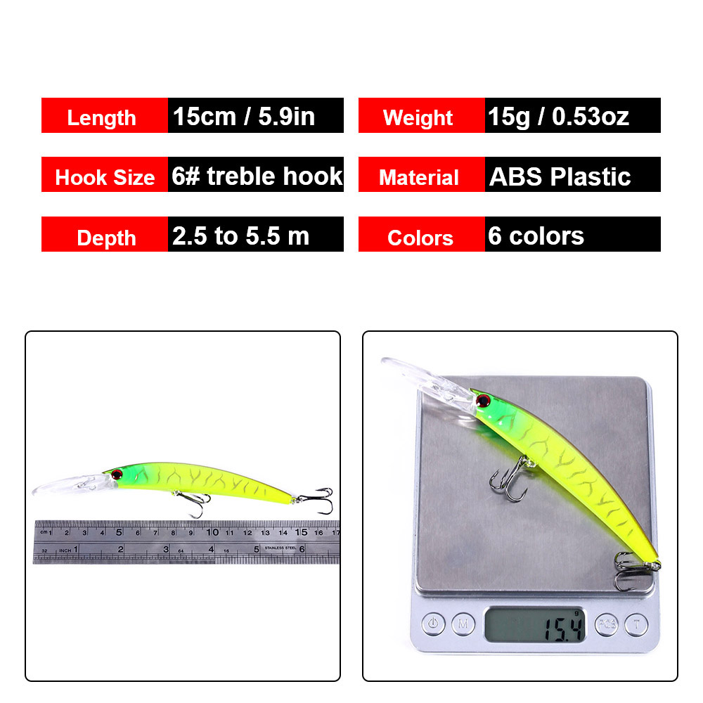 1PCS 15cm 15g Tiefe Tauchen Je – Fishing Lure Spinnerbait Bewertung und Preis