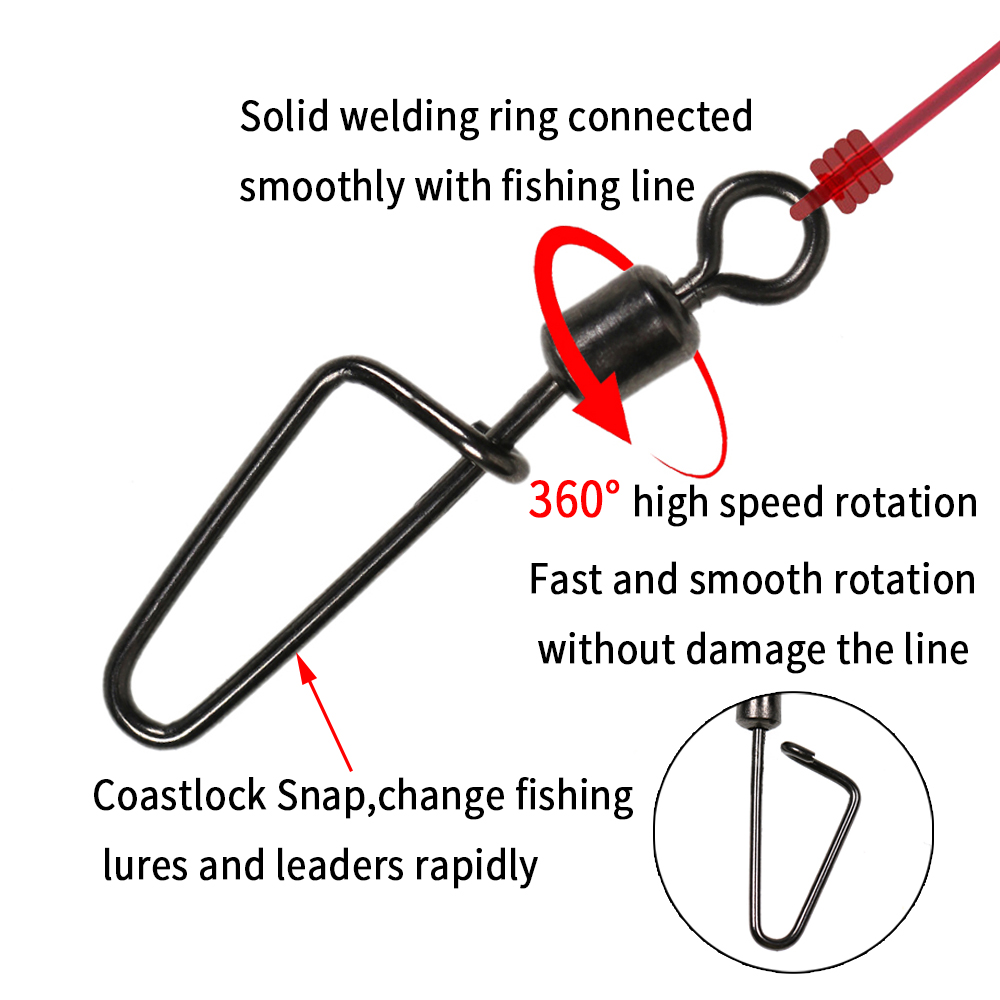 20 Stück # 12 -1/0 Rollender W – Fishing Lure Accessories Bewertung und Preis
