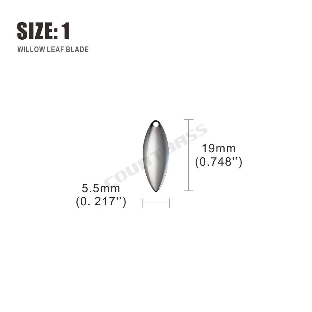 Countbass 50 Stück Größe 1–6 W – Fishing Lure Blade Bait Bewertung und Preis