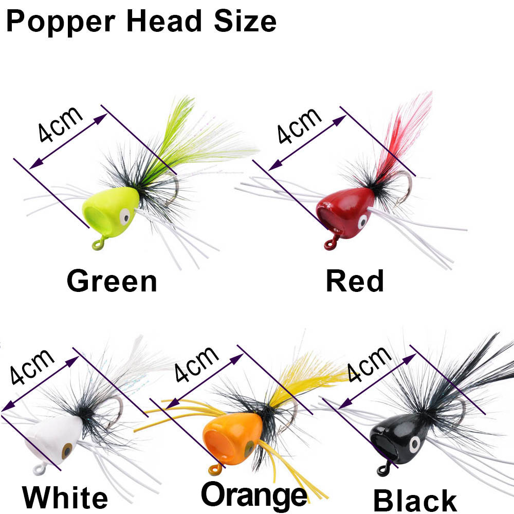 5 Stücke Schaum Fliegenfischen – Fishing Lure Popper Bewertung und Preis